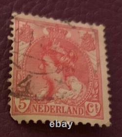 Nederland Queen Wilhelmina Vintage Stamp