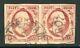Netherlands 1852 First Issues 10¢ Lake Imperf Sc #2 Pair Vfu D823