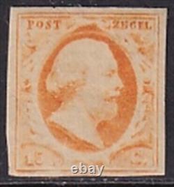 Netherlands 1852 NVPH 3 MLH VF / CAT VALUE $1450