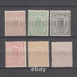 Netherlands 1869 NVPH 13-18 Coat of Arms MH