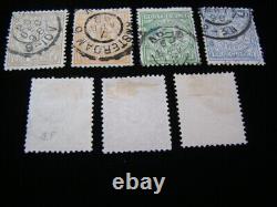 Netherlands 1884 Postbewijs Set Of 7 Used Nice