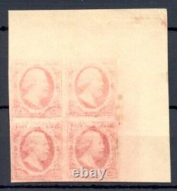 Netherlands 1895 Moesman-bl Of 4 Margin Pos 39-40 + 44-45 -cert