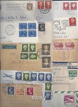 Netherlands 1900 1970 Large Collection Of Over 50 Commercial Covers & Cards Almo
