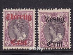 Netherlands 1919 NVPH 102-103 MNH VF / CAT VALUE $330