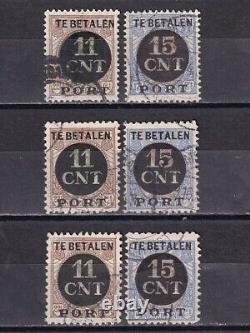 Netherlands 1924 NVPH Postbewijs PV1A-PV2C complete set CANC VF / CAT VALUE $400