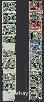 Netherlands 1940 German Occupation Surcharge set of 18, mint MNH