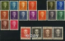 Netherlands 1949 Queen Juliana part set (19 values, missing 12c), mint hinged