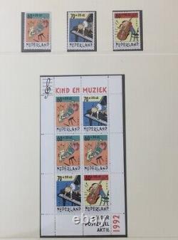 Netherlands 1985/95 Lindner Album MNH Sheets Booklets Collect(apx370)GM1833