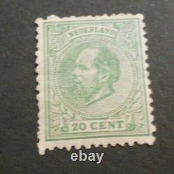 Netherlands 20c green 1872 mint, some gum creases catalogue £600 Ref VU15