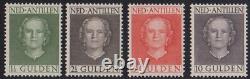 Netherlands Antilles 1950 Queen Juliana Set of 4 Guilder Values PRISTINE VF/NH