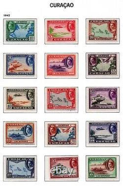 Netherlands Antilles Curacao 1941-1944 Four Complete Air Mail Sets