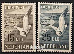 Netherlands Bajos. Aéreo. MH Yvert 12/13. 1951. Series Completa. Magnifica. 2