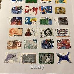 Netherlands Commemorative Stamps On Album Auction Pages