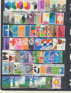 Netherlands MNH Stamp Lot on Stock Book Pages