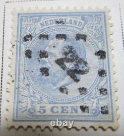 Netherlands Stamp 1872 5C Rare Antique StampBook3-465