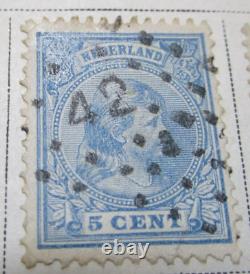 Netherlands Stamp 1891 5C Rare Antique StampBook3-470