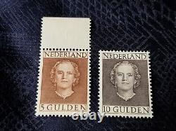 Netherlands Stamp Set MH 1949 Queen Juliana, Steel Engraving B510