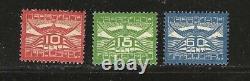 Netherlands Stamps #c1-c3 First Airpost Set 1921 - Unused
