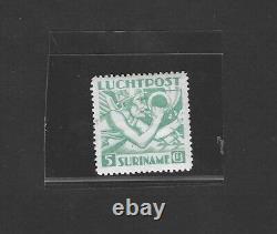 Netherlands Surinam 1941 Air Mail 5g Key Value Sc. C18 Hinged Vf