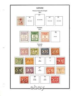 Netherlands Suriname 1873-1974 Collection Of 500+ Stamps Mint & Used