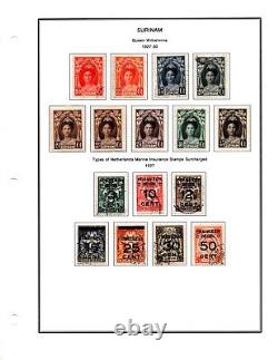 Netherlands Suriname 1873-1974 Collection Of 500+ Stamps Mint & Used