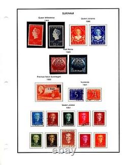 Netherlands Suriname 1873-1974 Collection Of 500+ Stamps Mint & Used