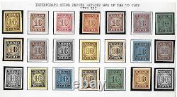 Netherlands stamps 1870 NVPH DUE P2 / 21 ColourProofs UNG VF / HIGH VALUE