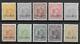 Netherlands Stamps 1891 3ct-50c /10 Stamps Ovpt Specimen Mlh F/vf Cat Value $900