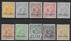 Netherlands stamps 1891 NVPH 34-43 ovpt SPECIMEN MLH VF / CAT VALUE $950