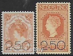 Netherlands stamps 1920 NVPH 104-105 MNH VF / CAT VALUE $900