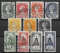 Netherlands stamps 1923 NVPH 121-131 CANC VF