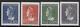 Netherlands Stamps 1946 Nvph 346-349 Mnh Vf