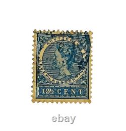 Rare Vintage Nederland 1899 12 1/2C Stamp Netherlands Indies Queen Wilhelmina