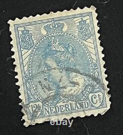 Rare Vintage Nederland 1899 12 1/2 Cent Stamp Netherlands Europe Stamps