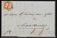 The Netherlands 1854 15c Orange On Letter Halfrond'schiedam