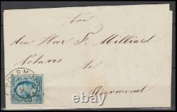 The Netherlands 1854 5c blue on letter halfrond'Roermond
