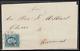 The Netherlands 1854 5c Blue On Letter Halfrond'roermond
