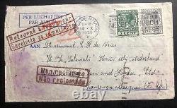1936 La Haye Pays-Bas Enveloppe par avion vers Lorenzo Marques Mozambique