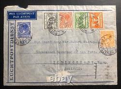 1937 Couverture aérienne de Putten, Pays-Bas, vers Port Moresby, Papouasie-Nouvelle-Guinée