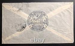 1938 Rotterdam Pays-Bas Couverture de courrier aérien diplomatique vers Monrovia Liberia