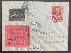 1945 Pays-Bas Premier Vol de Fusée Courrier Vers Amsterdam Seulement 29 Envoyés