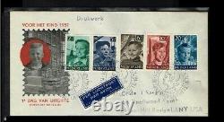 A207 16 1951 Pays-Bas FDC E6 Timbres enfance enfants