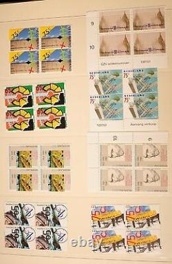 COLLECTION NETHERLANDS MNH 1985-1991 BLOCS DE QUATRE toutes commémoratives et semi-postales