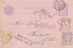 Carte postale de 1893 à Amsterdam / Indes néerlandaises