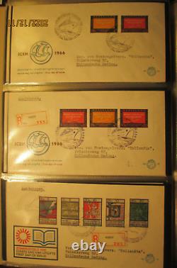 Collection de couvertures FDC des Pays-Bas 1955 1982