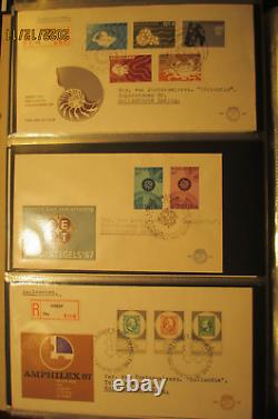 Collection de couvertures FDC des Pays-Bas 1955 1982