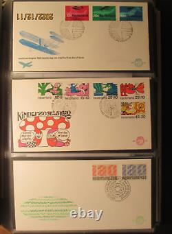 Collection de couvertures FDC des Pays-Bas 1955 1982