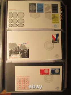 Collection de couvertures FDC des Pays-Bas 1955 1982