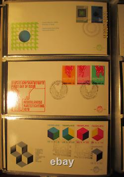 Collection de couvertures FDC des Pays-Bas 1955 1982