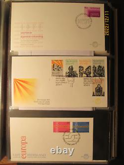 Collection de couvertures FDC des Pays-Bas 1955 1982